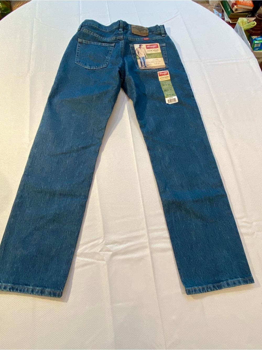 Wrangler NWT Men's Straight-Leg Jeans in Dark Blue Denim
